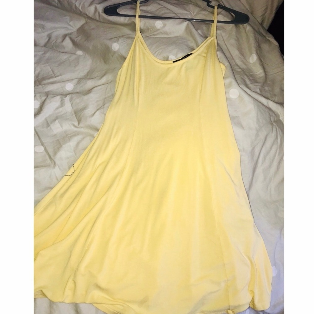 Yellow mini dress